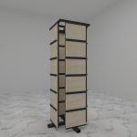 Marble Rotate Sample Display Stand Stone Quartz Carousel Display Tower ST-52-6