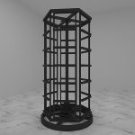 Marble Carousel Sample Display Stand For Stone Quartz ST-43-1